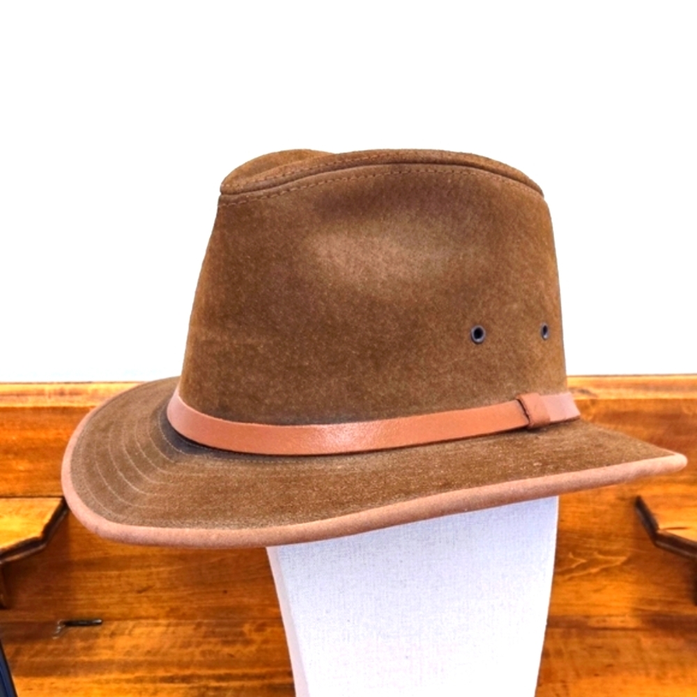 Henschel Hat Company 'Stallion' Outdoor Leather Safari Hat